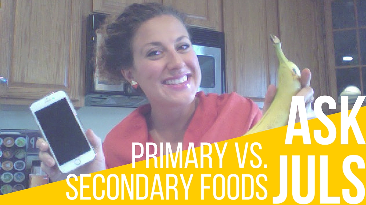 Primary Vs Secondary Food - What's the difference and why I bet you're only focusing on secondary food? | itsjustabadday.com juliecerrone.com